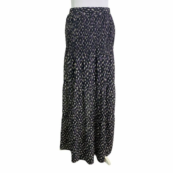 CODE X MODE Print Tiered Elastic Waist Maxi Skirt - Picture 4 of 9